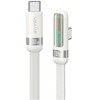 Kabelis USAMS US-SJ653 PD 100W USB-C/USB-C baltos spalvos