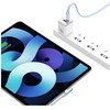 Kabelis USAMS US-SJ653 PD 100W USB-C/USB-C baltos spalvos