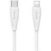Kabelis USAMS Žalias Series SJ717 30W USB-C į Lightning 1m baltos spalvos