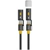 Kabelis USB-C 4smarts Explorer 3w1 240W 1.5m juoda