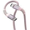 „Verbatim“ magnetinis sinchronizavimo ir įkrovimo laidas USB-C į USB-C, 100 W, 120 cm, Rožinė