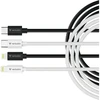„Verbatim Sync & Charge USC-C“ laidas, skirtas „Lightning Essentials“ įkrovikliams, 27 W, juodas / baltas, 2 vnt.