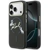 Dėklas Karl Lagerfeld IML Choupettes Karl Script Logo MagSafe Case for iPhone 17 Pro Max - Juodas