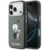 Dėklas Karl Lagerfeld Karl &amp; Choupette Back MagSafe Case for iPhone 17 Pro Max - Juodas