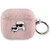 Dėklas Karl Lagerfeld Monogram Karl &amp; Choupette Head - AirPods 3 Case (pink)