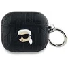 Apple AirPods 3 Karl Lagerfeld Cover Monogram Karl Head ausinių dėklas juodos spalvos