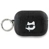 Apple AirPods Pro 2 Karl Lagerfeld Cover Monogram Choupette Head ausinių dėklas juodos spalvos