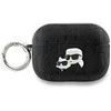 Apple AirPods Pro 2 Karl Lagerfeld Cover Monogram Karl & Choupette Head ausinių dėklas juodos spalvos