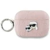 Apple AirPods Pro 2 Karl Lagerfeld Cover Monogram Karl &amp; Choupette Head ausinių dėklas rožinės spalvos