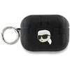 Apple AirPods Pro 2 Karl Lagerfeld Cover Monogram Karl Head ausinių dėklas juodos spalvos