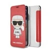 Dėklas Karl Lagerfeld KLFLBKPXKSCORE Apple iPhone X XS knygelė raudona Karl Space Cosmonaut