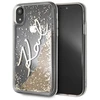 Karl Lagerfeld Signature Liquid Glitter dėklas iPhone XR – aukso spalvos