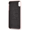 Dėklas Karl Lagerfeld KLHCI65SLLPG IPHONE XS MAX HARDCASE LIGHT Rožinis/LIGHT Rožinis SILICONE