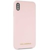 Dėklas Karl Lagerfeld KLHCI65SLLPG IPHONE XS MAX HARDCASE LIGHT Rožinis/LIGHT Rožinis SILICONE