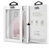 Dėklas Karl Lagerfeld Guess Glitter Signature Cover skirtas Apple iPhone 11 Pro, rožinis