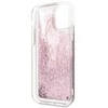 Dėklas Karl Lagerfeld Guess Glitter Signature Cover skirtas Apple iPhone 11 Pro, rožinis
