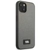 Karl Lagerfeld KLHCP13MSFMP2DG Apple iPhone 13 / 14 / 15 6,1″ kietas dėklas sidabrinis Saffiano Plaque
