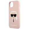 Telefono dėklas Karl Lagerfeld Liquid Silicone Karl Head Case, skirtas iPhone 13 mini
