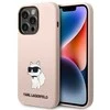 Dėklas Karl Lagerfeld KLHCP14XSNCHBCP IPHONE 14 PRO MAX 6.7 "HARDCASE Rožinis/Rožinis SILICONE CHUPETTE
