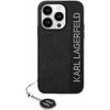 Apple iPhone 15 Pro Karl Lagerfeld dėklas Saffiano Rhinestones & Charm (KLHCP15LPSAKDGCK) juodos spalvos