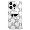 Karl Lagerfeld IML Karl Head Electroplated - dėklas skirtas Apple iPhone 16 Pro transparent