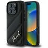 Karl Lagerfeld Quilted Signature Apple iPhone 16 Pro - dėklas telefonui juodos spalvos