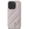 Karl Lagerfeld Quilted Signature Apple iPhone 16 - dėklas telefonui rožinės spalvos