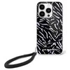 Karl Lagerfeld Zebra With Cord Apple iPhone 16 Pro Max Case - dėklas telefonui violetinės spalvos