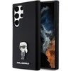 Dėklas Karl Lagerfeld KLHCS24LSMHKNPK S24 Ultra S928 juodos spalvos Silicone Ikonik Metal Pin
