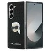 Karl Lagerfeld PU Saffiano Monogram Karl Head Samsung Galaxy Z Fold6 dėklas telefonui juodos spalvos