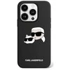 Apple iPhone 15 Pro Karl Lagerfeld dėklas silikoninis Karl &amp; Choupette Magsafe (KLHMP15LSKCHPPLK) juodos spalvos