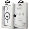 Apple iPhone 15 Plus Karl Lagerfeld dėklas IML Choupette`s Head MagSafe (KLHMP15MHCHNOTK) skaidrus