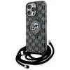 Karl Lagerfeld KLHMP16LHCKCKLCK Apple iPhone 16 Pro 6.3″ juodos spalvos kietas dėklas IML Crossbody Monogram Karl & Chou