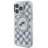 Karl Lagerfeld IML Monogram Karl &amp; Choupette Head MagSafe Apple iPhone 16 Pro - dėklas telefonui skaidrus