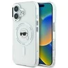 Karl Lagerfeld IML Metal Karl Head MagSafe Apple iPhone 16 Plus - dėklas telefonui baltos spalvos