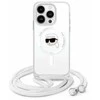 Karl Lagerfeld KLHMP16XHCKHNT Apple iPhone 16 Pro Max 6.9" dėklas telefonui skaidrus Crossbody IML Karl Head MagSafe