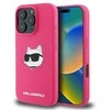 Karl Lagerfeld silikoninis Choupette Head Print MagSafe iPhone 16 Pro Max - dėklas telefonui Fuchsia