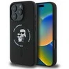 Karl Lagerfeld Liquid Silicone Karl and Choupette MagSafe dėklas skirtas Apple iPhone 16 Pro Max juodos spalvos