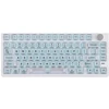Klaviatūra mechaninė Epomaker HE75 V2 Jade HE Switch balta-kreminė/baltas-creamy