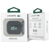Lacoste Liquid Silicone Croc Logo dėklas skirtas Apple AirPods 4 juodos spalvos