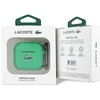 Lacoste Liquid Silicone Croc Logo dėklas skirtas Apple AirPods 4 žalios spalvos