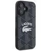 Lacoste Blend Monogram MagSafe Case for iPhone 16 dėklas telefonui juodos spalvos