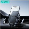 USAMS ZJ085 automobilio laikiklis ventiliacijos angai, juodas