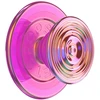 Laikiklis i podstawka do telefonu Popsockets Round Ripple Iridescent Aviation Opalescent MagSafe rožinė