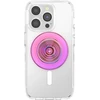 Laikiklis i podstawka do telefonu Popsockets Round Ripple Iridescent Aviation Opalescent MagSafe rožinė