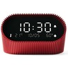 Lexon Ray Clock žadintuvas su temperatūros ir drėgmės jutikliu, raudonas, LR155SR3