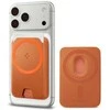 Dėklas Spigen Valentinus MAgFit+ MagSafe Universal Magnetic Card Holder Metallic oranžinės spalvos