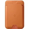 Dėklas Spigen Valentinus MagSafe Universal Magnetic Card Holder Metallic oranžinės spalvos