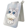 Dėklas Magnetyczny portfel stojak na telefon Nimmy New Big-Eye Cute Pets 2.0 Cat pilka