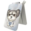 Dėklas Magnetyczny portfel stojak na telefon Nimmy New Big-Eye Cute Pets 2.0 Dog pilka